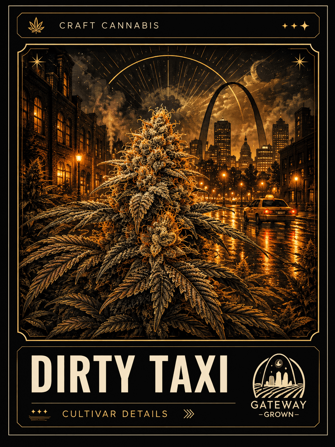 Dirty Taxi cultivar artwork
