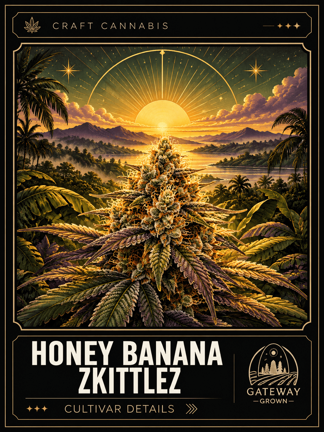 Honey Banana Zkittlez cultivar artwork
